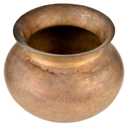 Hand Crafted Tribal Style Simple  Brass Water Pot