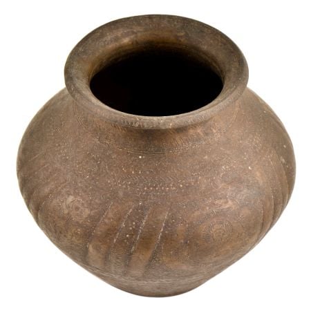 BrassTribal Engraved Water storage Pot