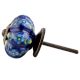 Dark Blue Floral Melon Knob