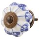 Blue Shamrock Ceramic Knob