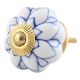 Blue Lotus Ceramic Knob