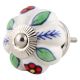 Red Dahlia Ceramic Knob