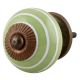 Pea Green White Knob