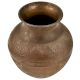 Hand Carved Indian Leaves Design Brass Water Pot Lota