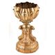 Brass vintage Floral Planter On Pedestal