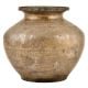 Engraved Brass Water Storage Pot Hindu Ritual Pot