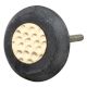Grey Electrum Plate Round Stone Cabinet Knobs
