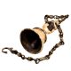 Traditional Brass Temple Bell With Lord Hanuman Statue With Chain
