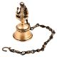 Traditional Brass Temple Bell With Lord Shiva Statue With Chain
