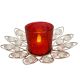 Red Crystal Votive With Stand