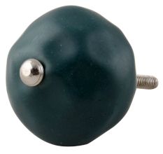 Forest Green Round Solid Knob