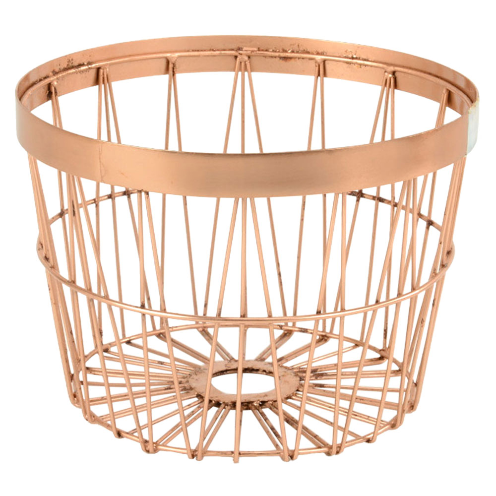 Iron Wire Basket In Copper Colour