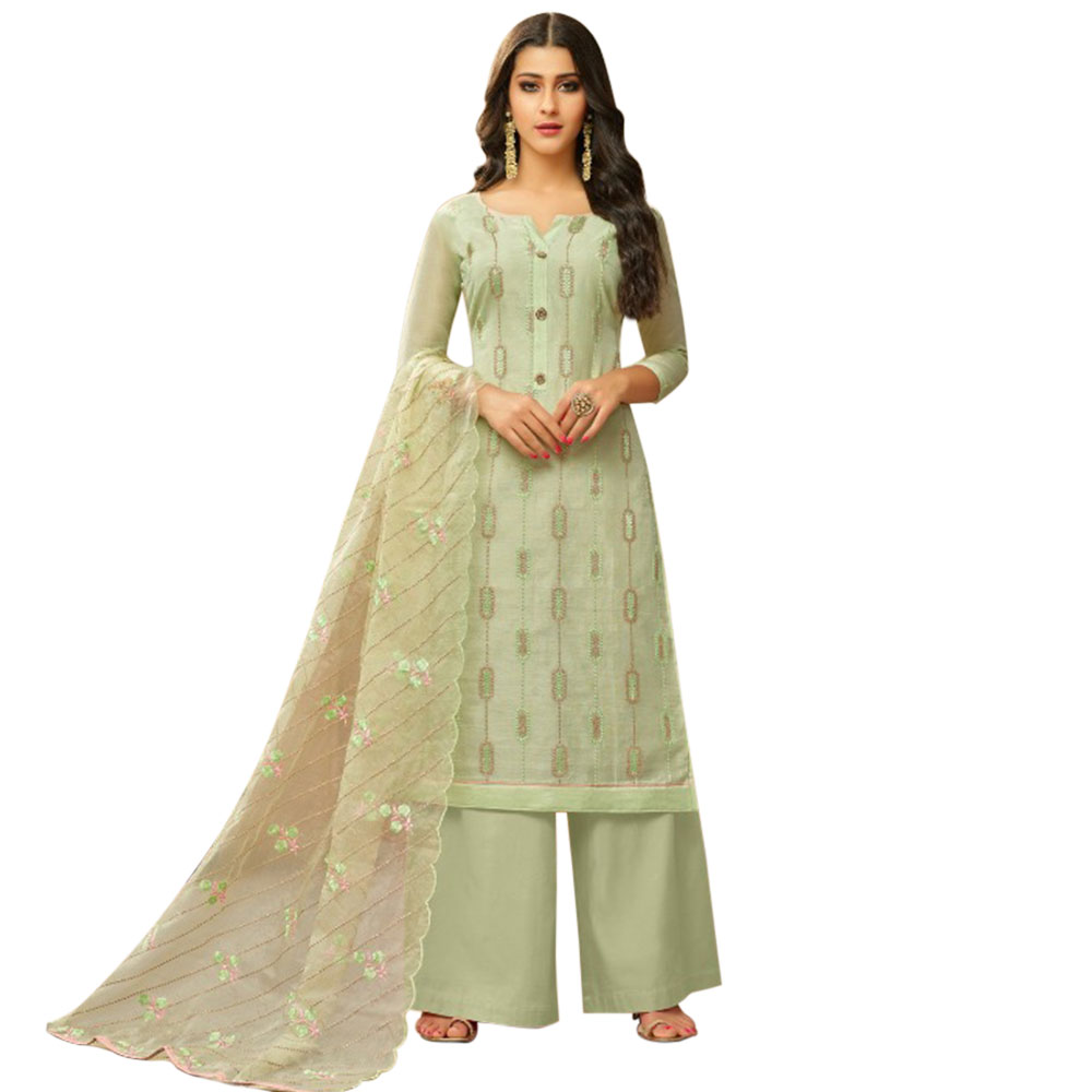 green dress matching dupatta Women’s Green Anarkali Kurta Set with Dupatta