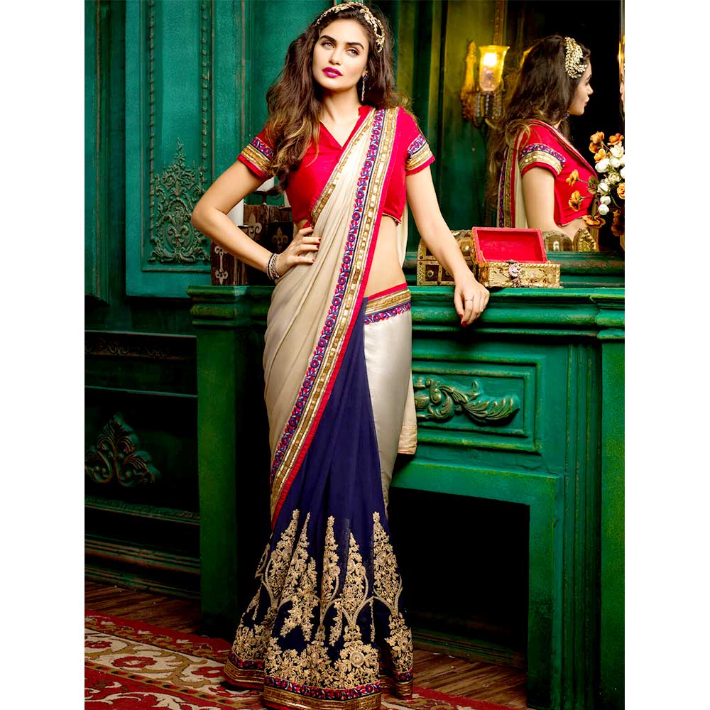 georgette saree for party wear
