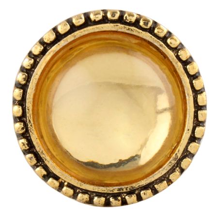 Clear Wheel Golden Glass and Metal Cabinet Knobs