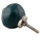 Forest Green Round Solid Knob