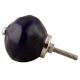 Solid Navy Blue Round Knobs