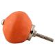 Solid Orange Ceramic Knobs