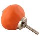 Solid Orange Ceramic Knobs