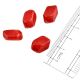Red Glass Beads Spacer Matt Color For Jewelry making (Pack Of 12)
