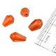 Orange Glass Beads Spacer Matt Color For Jewelry making (Pack Of 12)