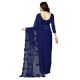 Royal Blue Imported Fabric Designer Frill Ruffle Saree