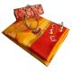 Yellow Cotton Silk Matka Saree