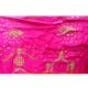 Orange Pink Paper Silk Embroidered Saree with Blouse Piece