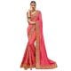 Pink Ethnic Wedding And Party Wear Heavy Handwork Designer Sari