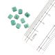 Light Emerald Green Glass Seed Beads (Pack Of 50)