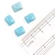 Sky Blue Glass Jewellery Making Loose Glass Seed Beads (Pack Of 12)