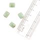 Mint Green Jewellery Making Loose Glass Beads (Pack Of 12)