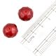 Cherry Red Faceted Glass Beads For Jewelry Making (Pack Of 12)