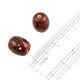 Brown Decorative Glass Barrel Shaped Jewelry Beads (Pack Of 12)