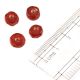 Blood Red Loose Glass Seed Beads Used For Jewelry Making (Pack Of 12)