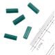 Teal Blue Jewelry Glass Cylinder Beads (Pack Of 12)
