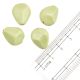 Light OliveTear Drop Jewelry Making Faceted Crystal Glass Loose Beads (Pack Of 12)