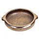 Bronze Floral Large Bowl Shaped  Urli With Two Loop Handles
