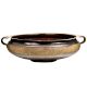 Bronze Floral Large Bowl Shaped  Urli With Two Loop Handles