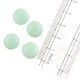 Mint Green Loose Flat Spacer Glass Beads For Making Jewelry