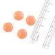 Peach Loose Flat Spacer Glass Beads For Making Jewelry