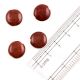Cherry Red Loose Flat Spacer Glass Beads For Making Jewelry