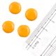 Sunset Yellow Loose Flat Spacer Glass Beads For Making Jewelry