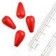 Brick Red Teardrop Beads Glass Beads For Jewelry Making