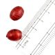 Cherry Red Loose Glass Beads For Jewelery Making And Home Decoration