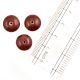 Burgundy Round Loose Glass Beads For Jewelry Making (12 in Pack)