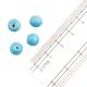 Light Blue Round Glass Beads For Jewelry Making (12 in Pack)