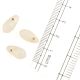 White Irregular Briolette Shape Glass Beads For Jewelry Making (12 in Pack)