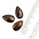 Brown Glass Big Waterdrop Teardrop Beads Jewelry Loose Beads (12 in Pack)