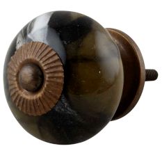 Marble Round Ceramic Knob (1)
